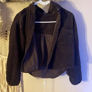 brown womens forever21 button up size s